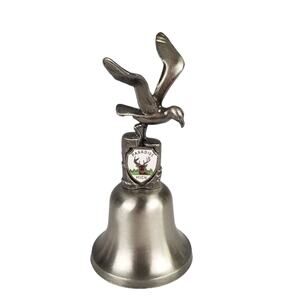 Paradise Michigan Collectors Souvenir Bell Sea Gull Bird Silver Tone 3.5"